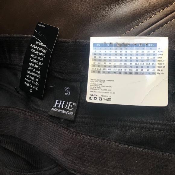 HUE Corduroy Jeans Leggings | Size Medium - Picture 5 of 9